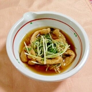 おばんざい　水菜とお揚げの炊いたん